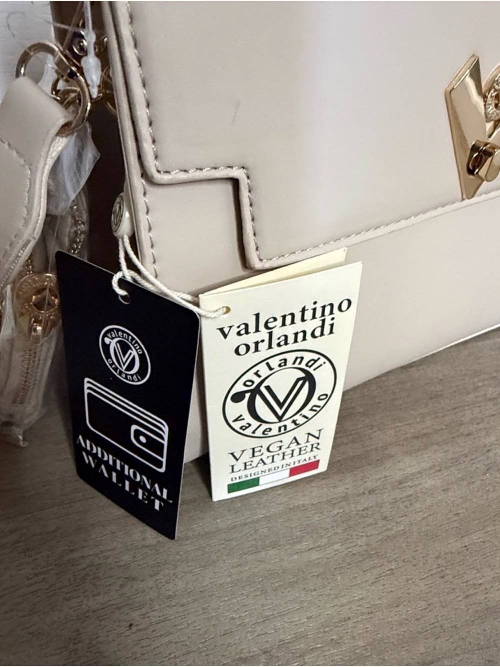 Valentino Orlandi Cream Top-Handle Satchel with Strap and Coin Pouch - Picture 3 of 7